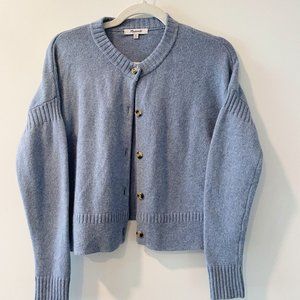 Madewell Button-Front Cropped Knit Cardigan